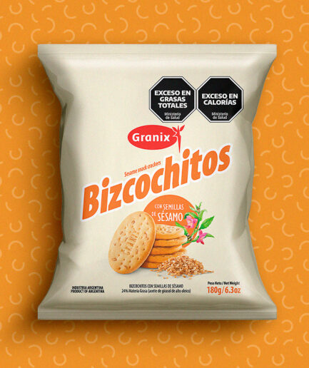 Biscoitos com sementes de gergelim