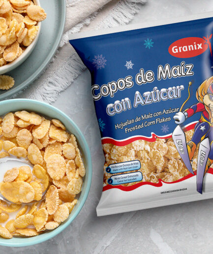 Flocos de milho com açucar